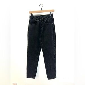 Ragged Priest Butt Cut Jeans Black High Rise Straight Leg Cropped Womens Size 26